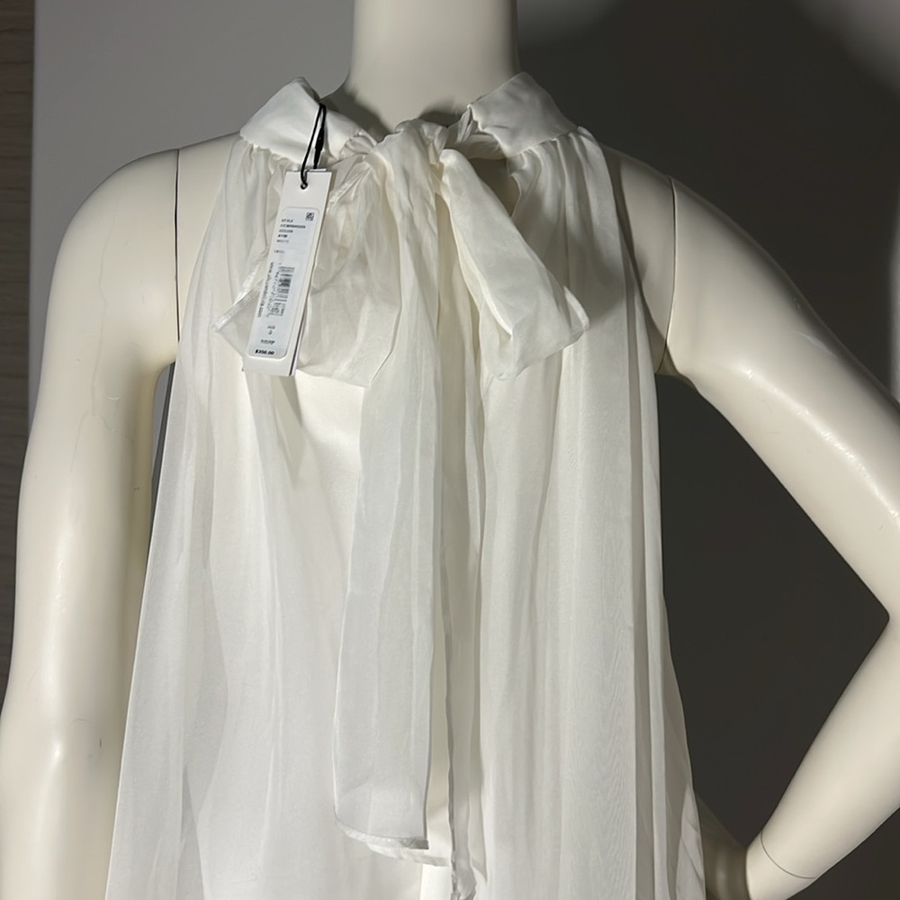 Alice + Olivia New Elegant White Ruffle Dress Size Small $149 OBO - Picture 2 of 10
